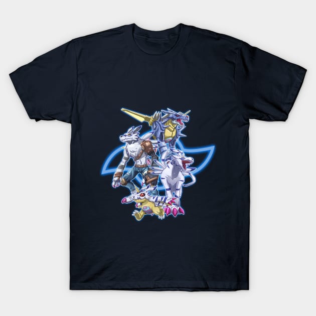 fanart gabumon evolution line T-Shirt by DigiTeeshrit